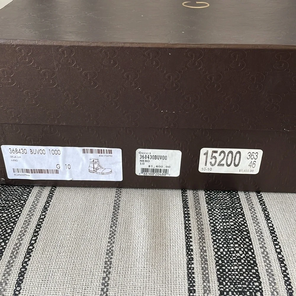 Gucci Sella Lux Nero boots size 10 - Picture 6 of 10